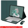 Capa Com Teclado Para iPad 10a Geração 10.9 " 2022 Sem Fio Bluetooth Touchpad Mouse Magnético Casos De Couro Caneta Slot