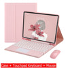 Capa Com Teclado Para iPad 10a Geração 10.9 " 2022 Sem Fio Bluetooth Touchpad Mouse Magnético Casos De Couro Caneta Slot