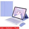 Capa Com Teclado Para iPad 10a Geração 10.9 " 2022 Sem Fio Bluetooth Touchpad Mouse Magnético Casos De Couro Caneta Slot