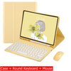 Capa Com Teclado Para iPad 10a Geração 10.9 " 2022 Sem Fio Bluetooth Touchpad Mouse Magnético Casos De Couro Caneta Slot