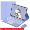 Capa Com Teclado Para iPad 10a Geração 10.9 " 2022 Sem Fio Bluetooth Touchpad Mouse Magnético Casos De Couro Caneta Slot