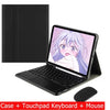 Capa Com Teclado Para iPad 10a Geração 10.9 " 2022 Sem Fio Bluetooth Touchpad Mouse Magnético Casos De Couro Caneta Slot