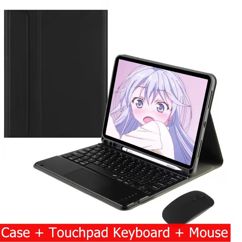 Capa Com Teclado Para iPad 10a Geração 10.9 " 2022 Sem Fio Bluetooth Touchpad Mouse Magnético Casos De Couro Caneta Slot