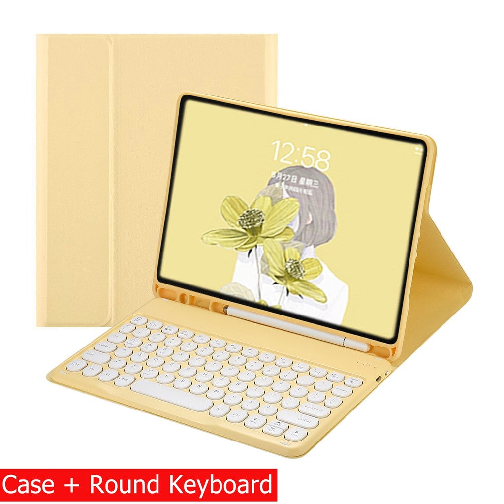 Capa Com Teclado Para iPad 10a Geração 10.9 " 2022 Sem Fio Bluetooth Touchpad Mouse Magnético Casos De Couro Caneta Slot