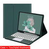 Capa Com Teclado Para iPad 10a Geração 10.9 " 2022 Sem Fio Bluetooth Touchpad Mouse Magnético Casos De Couro Caneta Slot