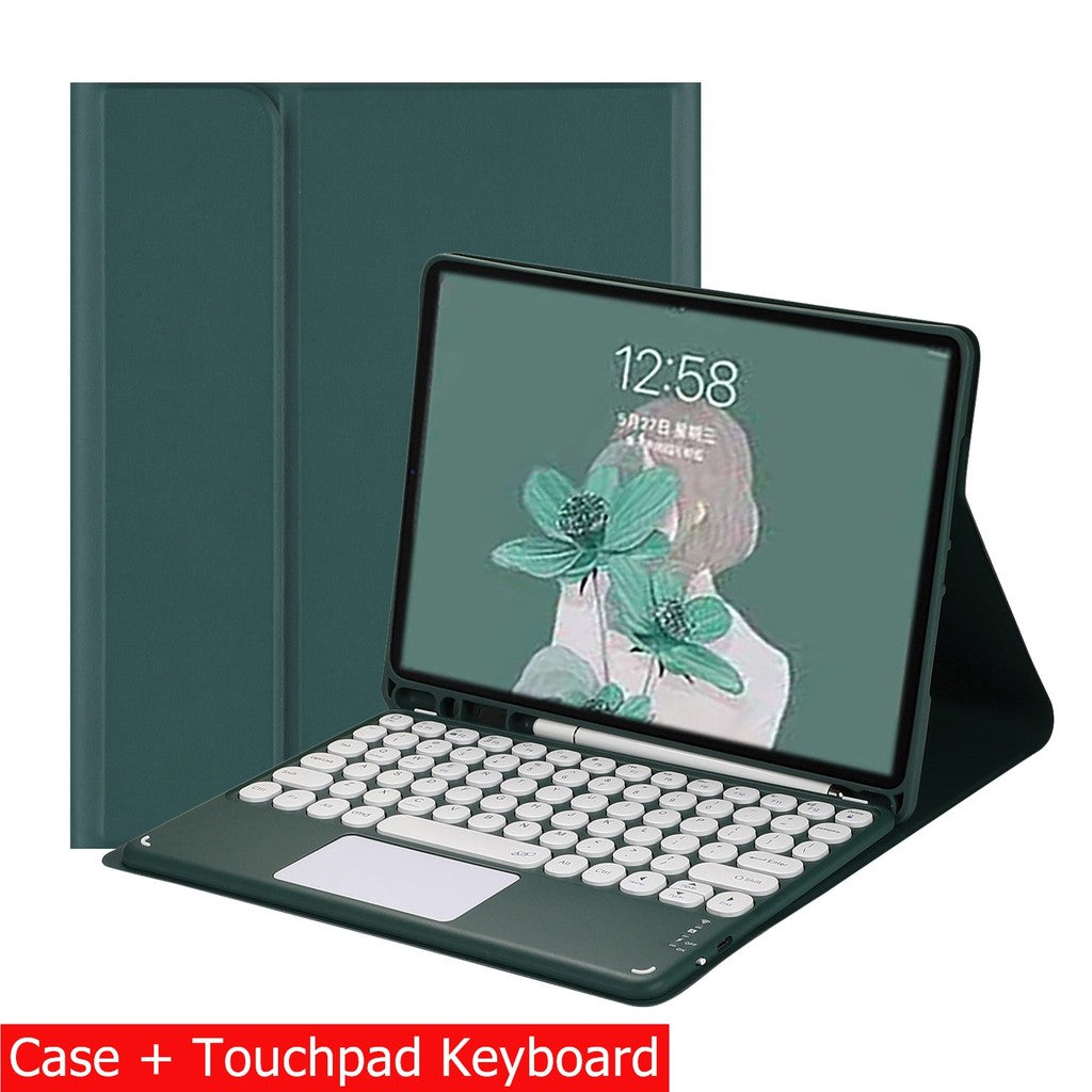 Capa Com Teclado Para iPad 10a Geração 10.9 " 2022 Sem Fio Bluetooth Touchpad Mouse Magnético Casos De Couro Caneta Slot