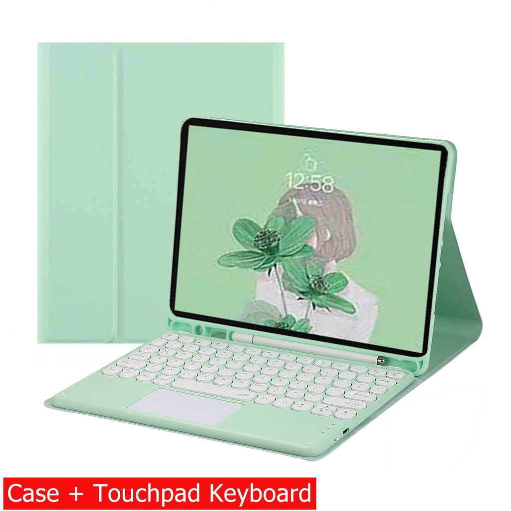 Capa Com Teclado Para iPad 10a Geração 10.9 " 2022 Sem Fio Bluetooth Touchpad Mouse Magnético Casos De Couro Caneta Slot