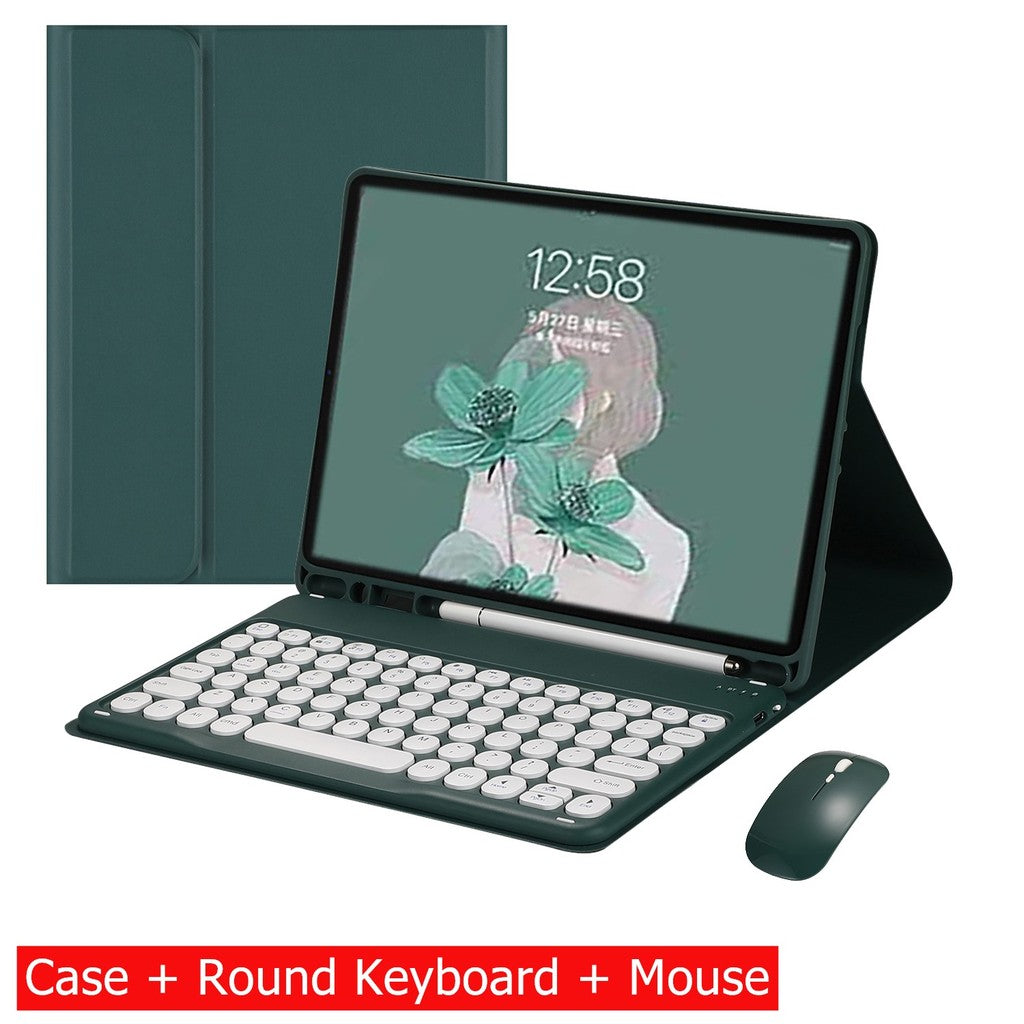 Capa Com Teclado Para iPad 10a Geração 10.9 " 2022 Sem Fio Bluetooth Touchpad Mouse Magnético Casos De Couro Caneta Slot