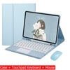 Capa Com Teclado Para iPad 10a Geração 10.9 " 2022 Sem Fio Bluetooth Touchpad Mouse Magnético Casos De Couro Caneta Slot