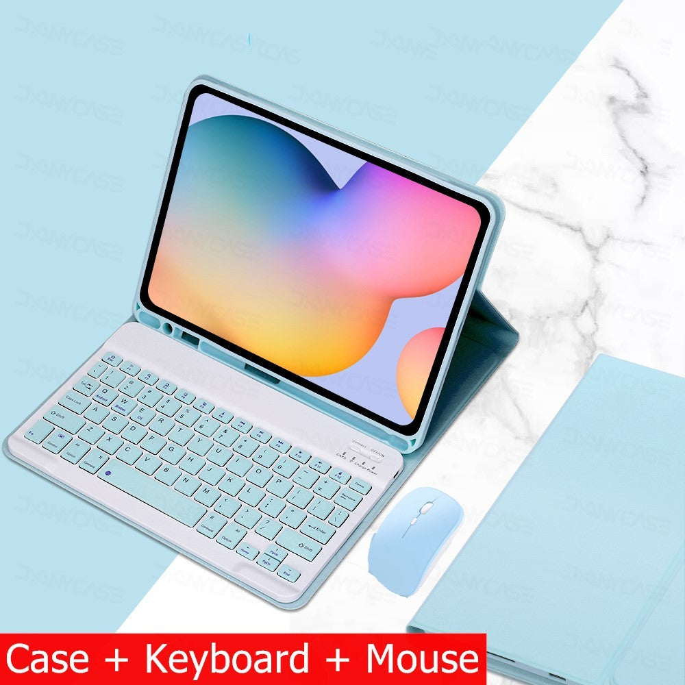 Capa Com Teclado Para iPad 10a Geração 10.9 " 2022 Sem Fio Bluetooth Touchpad Mouse Magnético Casos De Couro Caneta Slot