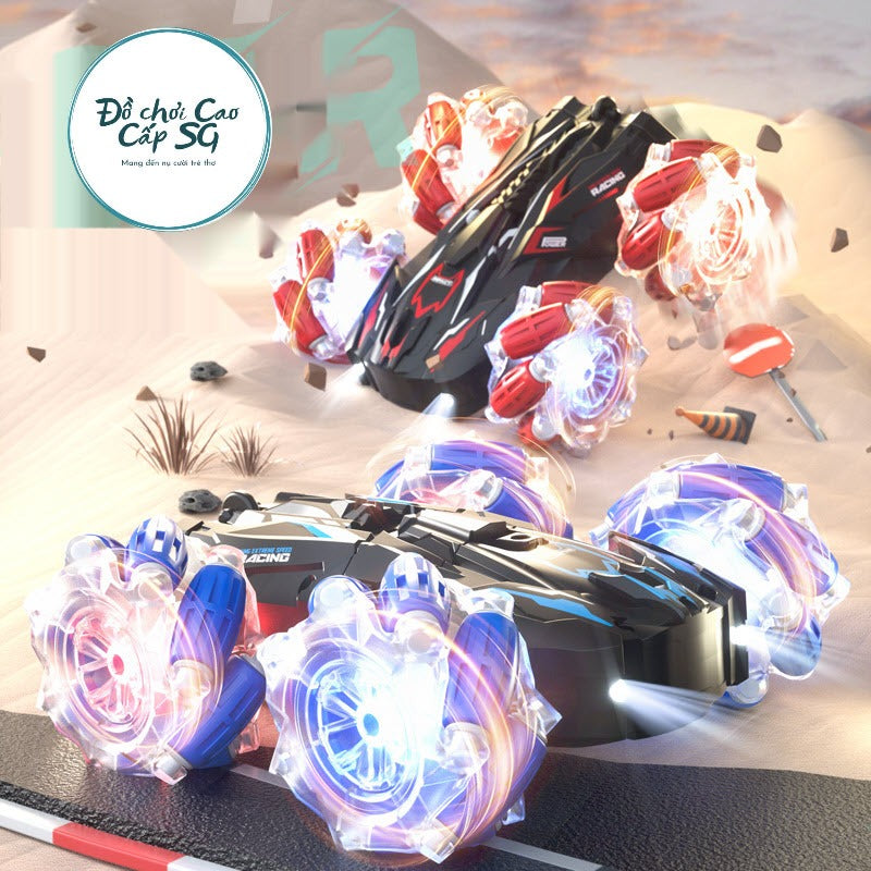 <h2>Carro RC Off-Road Stunt com Rotação 360° e Luzes – Drift 4 Rodas, Presente de Aniversário Modelo 2024</h2>