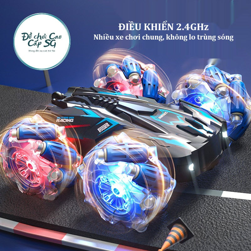 <h2>Carro RC Off-Road Stunt com Rotação 360° e Luzes – Drift 4 Rodas, Presente de Aniversário Modelo 2024</h2>