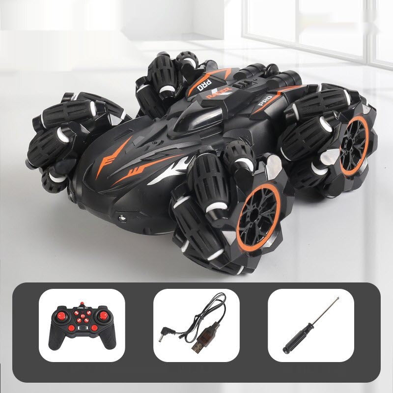 <h2>Carro RC Off-Road Stunt com Rotação 360° e Luzes – Drift 4 Rodas, Presente de Aniversário Modelo 2024</h2>